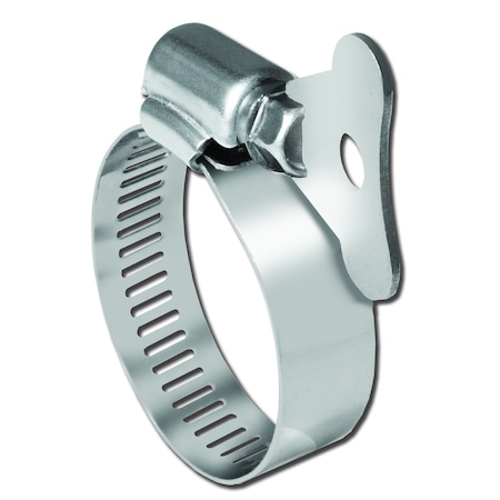 Protie Hose Clamp, Stainless Turn Key, SAE Size 24, Range 1-1/16 in. - 2 in., 10PK 33102